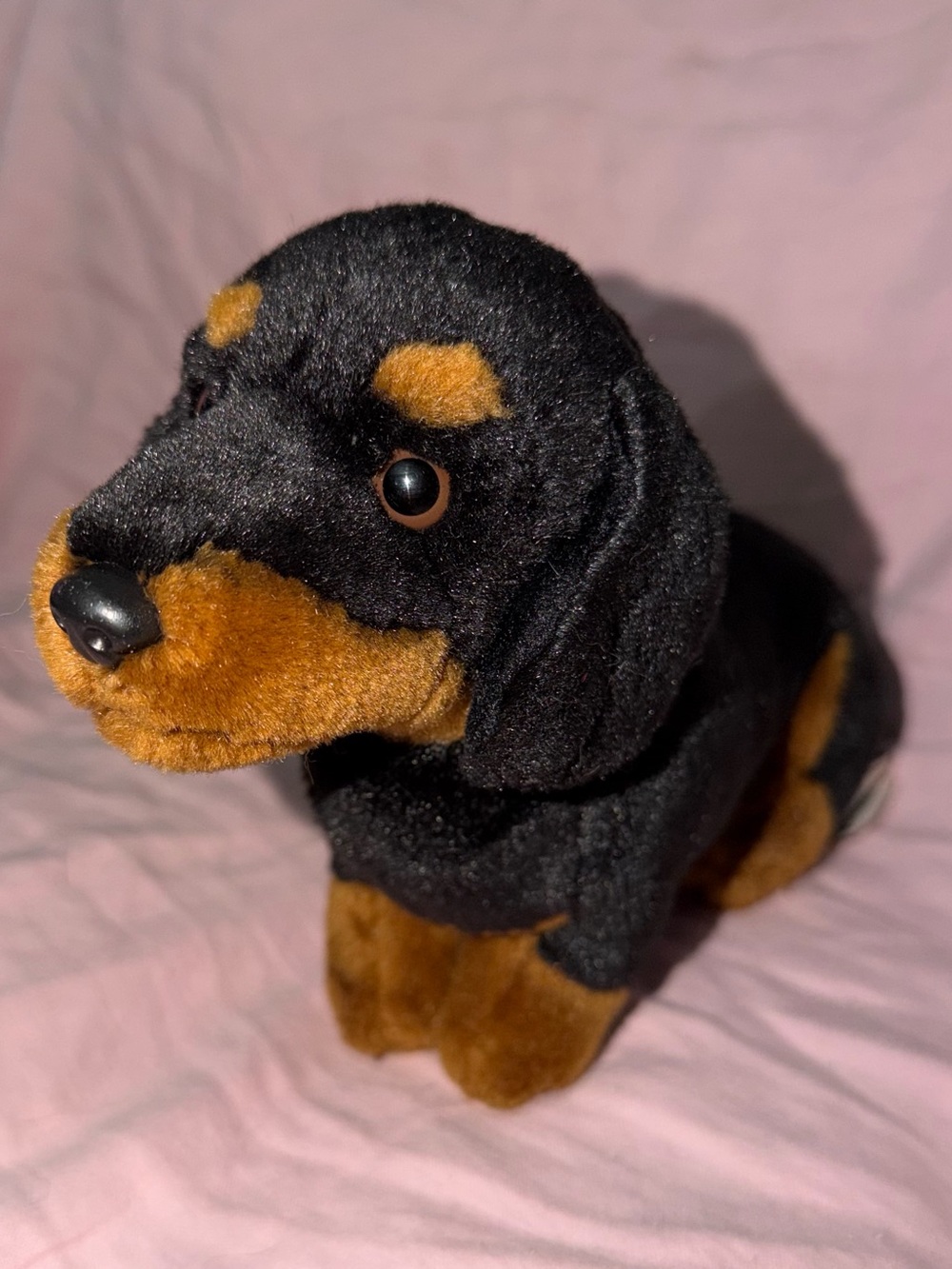 RARE Vintage Anna Club Plush dachshund weiner dog Teckel lifelike dog